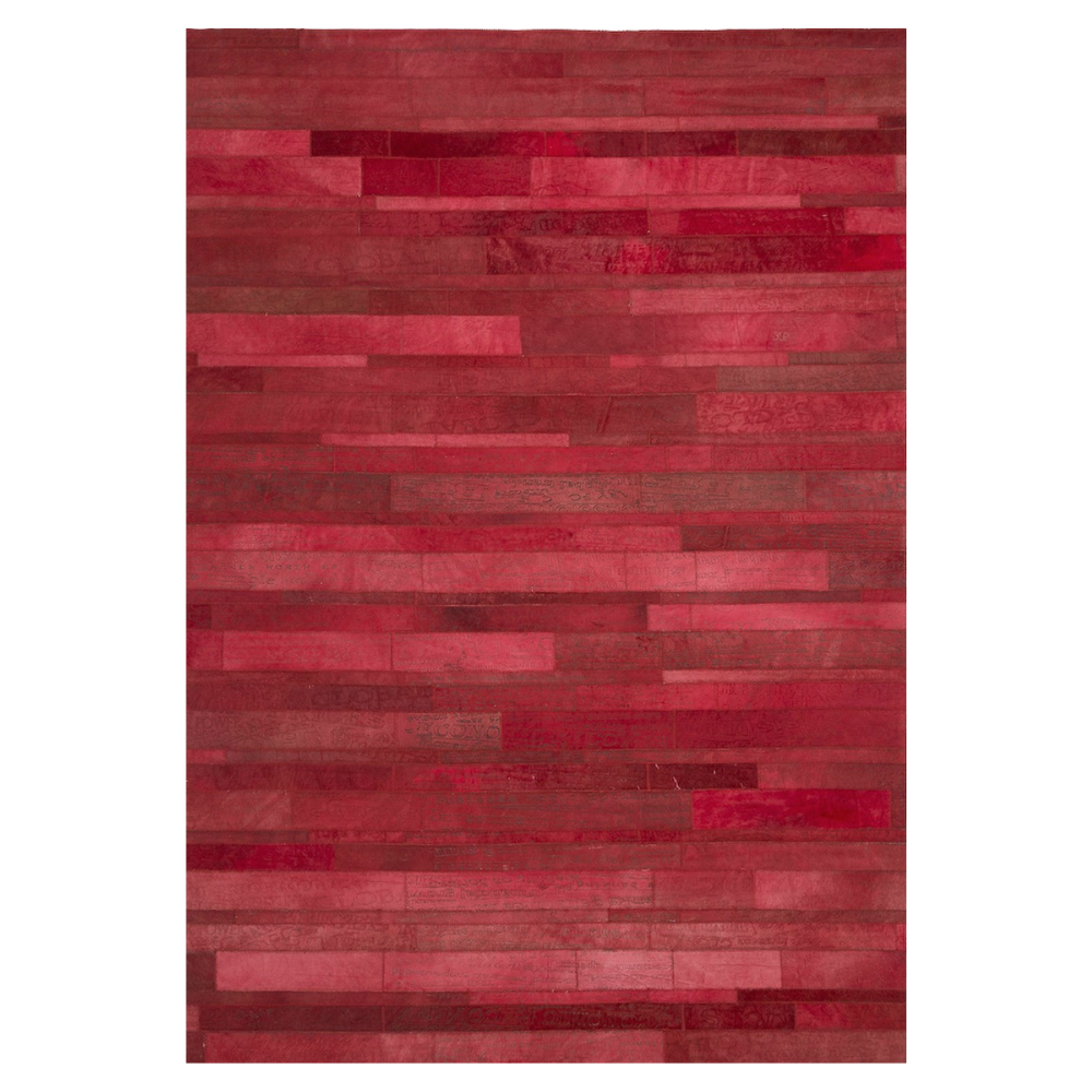 Alfombra de piel Words Red