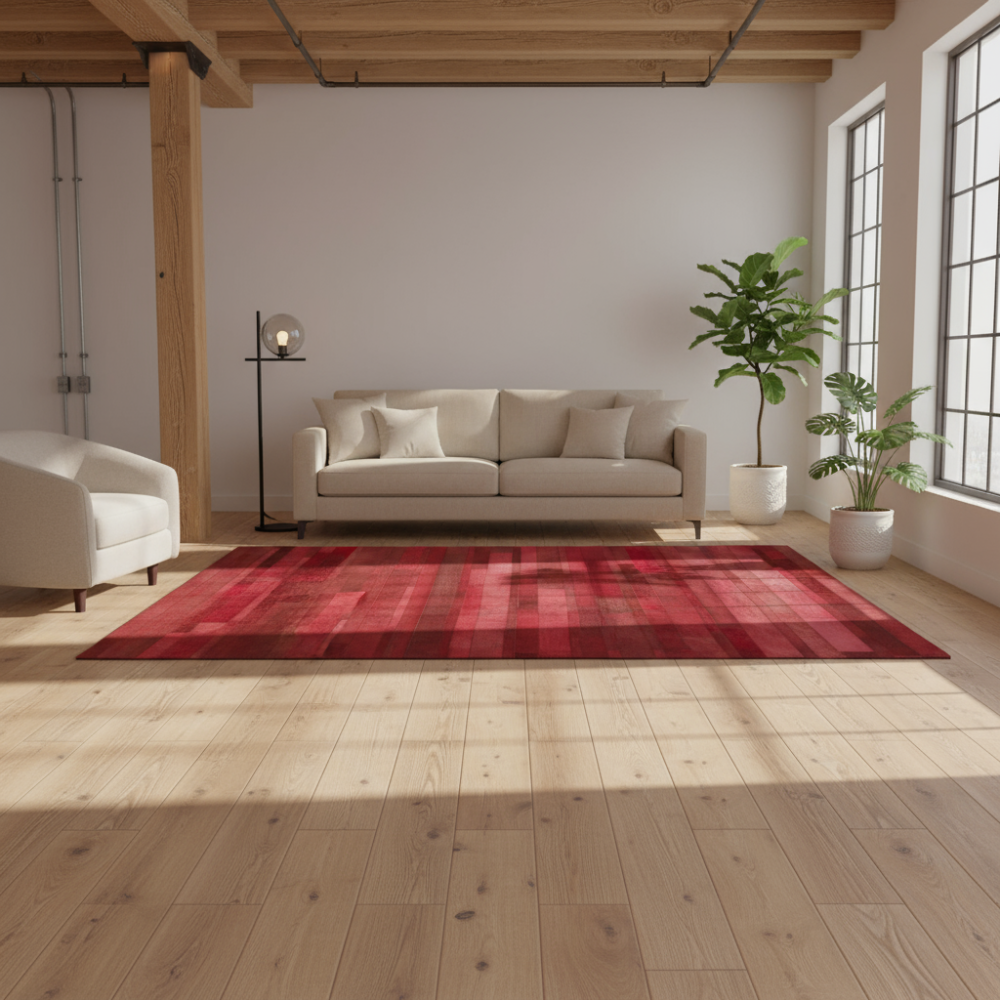 Alfombra de piel Words Red