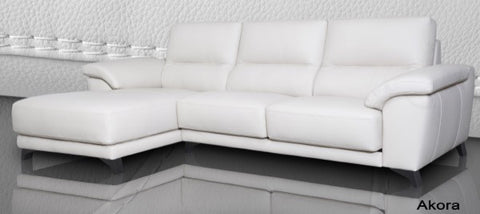 Sofa piel con chaiselongue - sofás Madrid - Si Divani