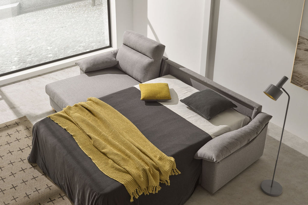 A la meditación Puede soportar sextante Sofá cama con chaiselongue modelo BERTON color promo EXPRESS – SIDIVANI