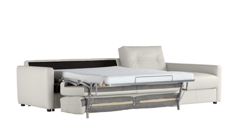 Chaiselongue con cama modelo FAIRMONT en piel Polar
