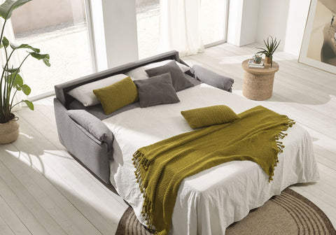 Sofá cama modelo LAGOS con sistema Italiano en color promo EXPRES