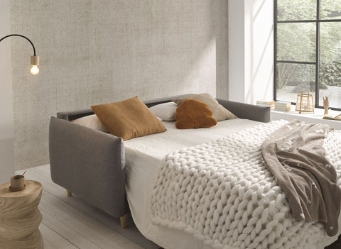 Sofá cama modelo MINIMAL con sistema Italiano en color promo EXPRES