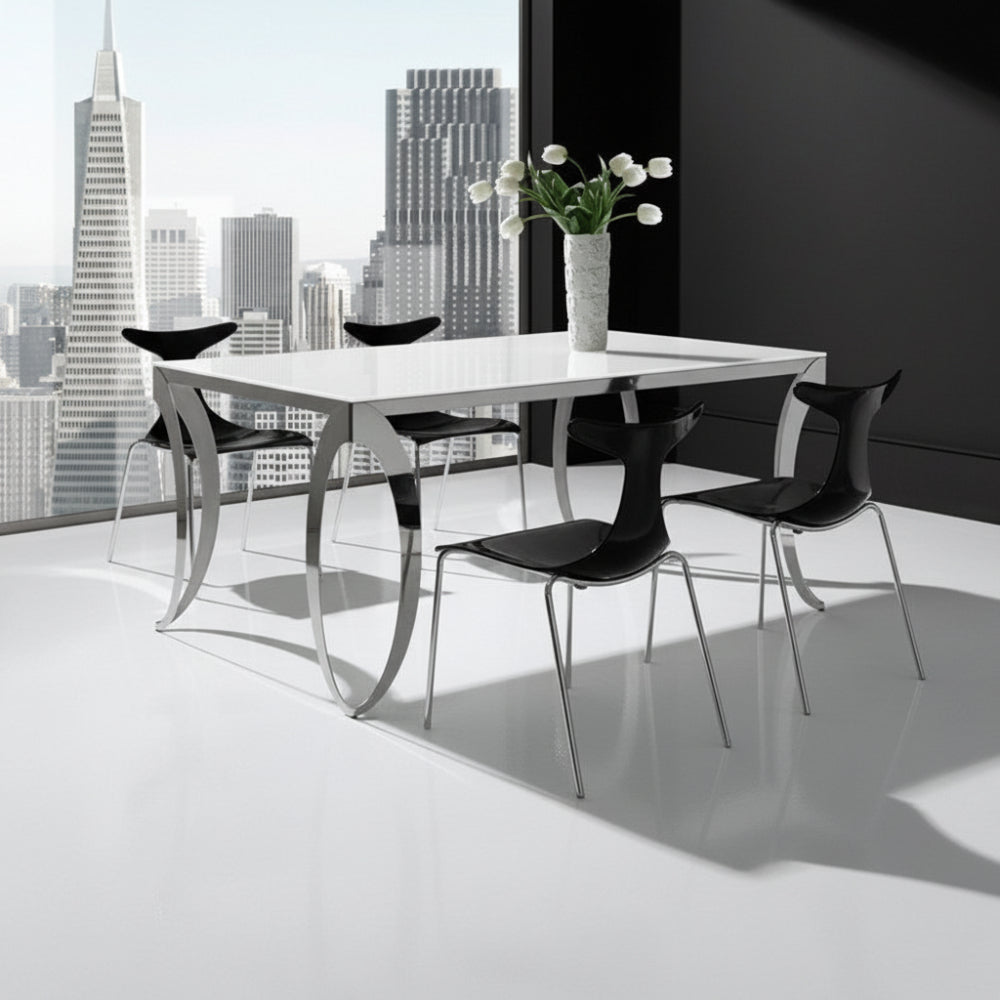 Mesa comedor con detalles en acero vista 2 Sidivani