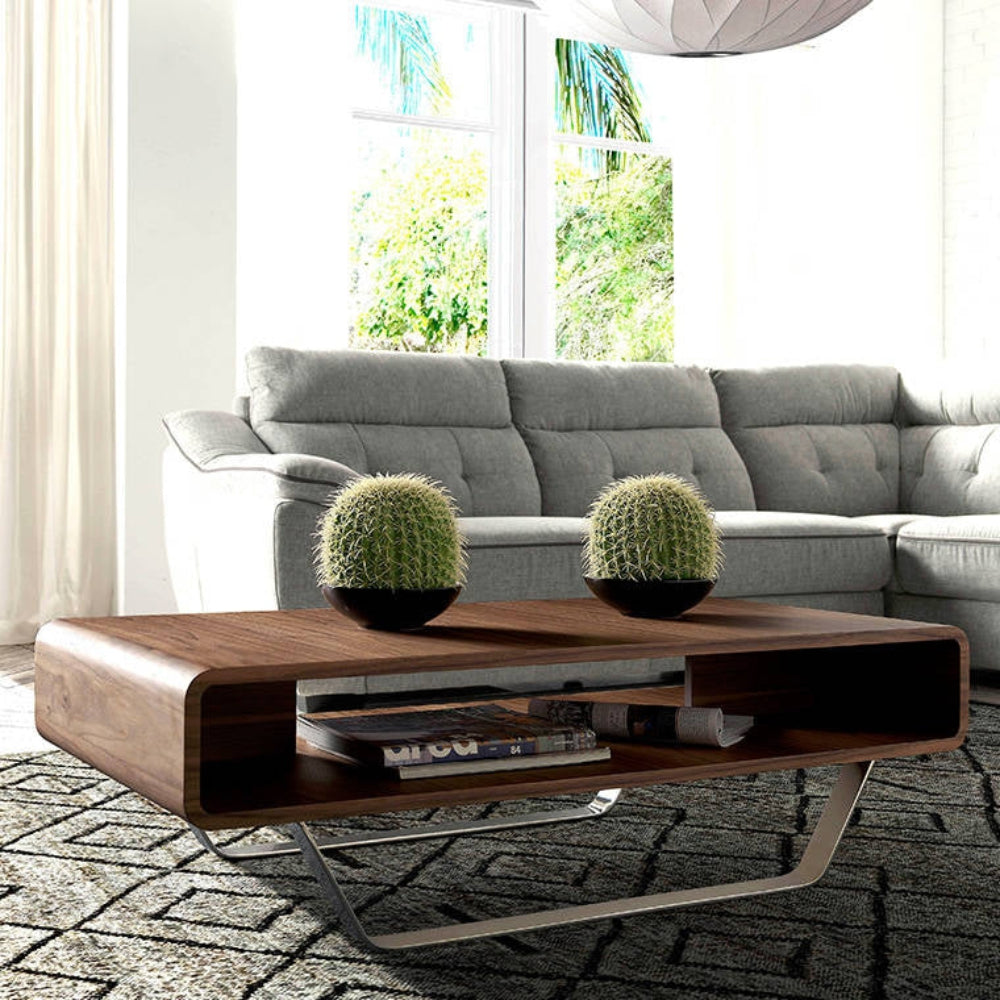 Mesa centro Chapada en Nogal Colección Elegance