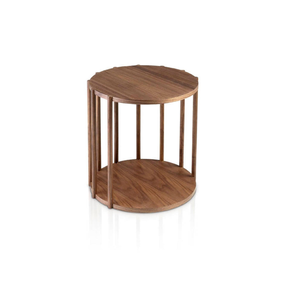Mesa auxiliar Madera Chapada Nogal Colección Elegance