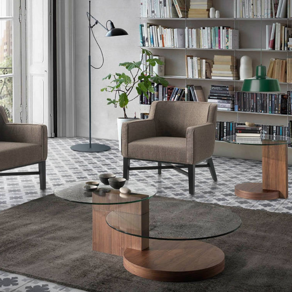 Mesa centro Chapada Nogal Colección Elegance