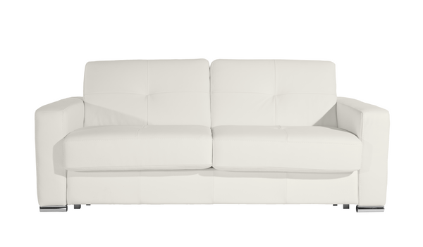Sofá cama de diseño modelo SPASSIO en piel Polar