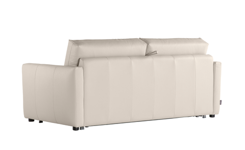 Sofá cama de diseño modelo FAIRMONT en piel Blanco