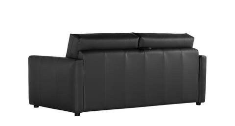 Sofá cama de diseño modelo FAIRMONT en piel Negro