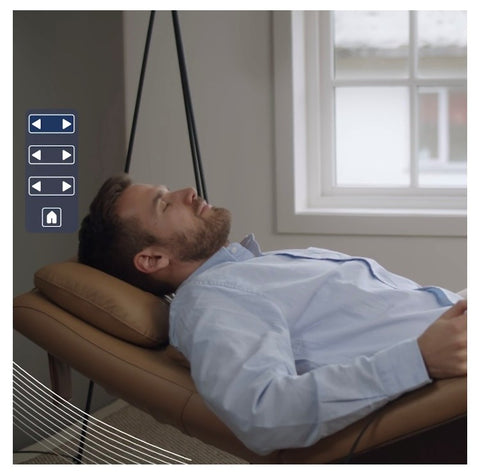 Sillón STRESSLESS modelo SAM WOOD opciones relax, masaje y calefacción.