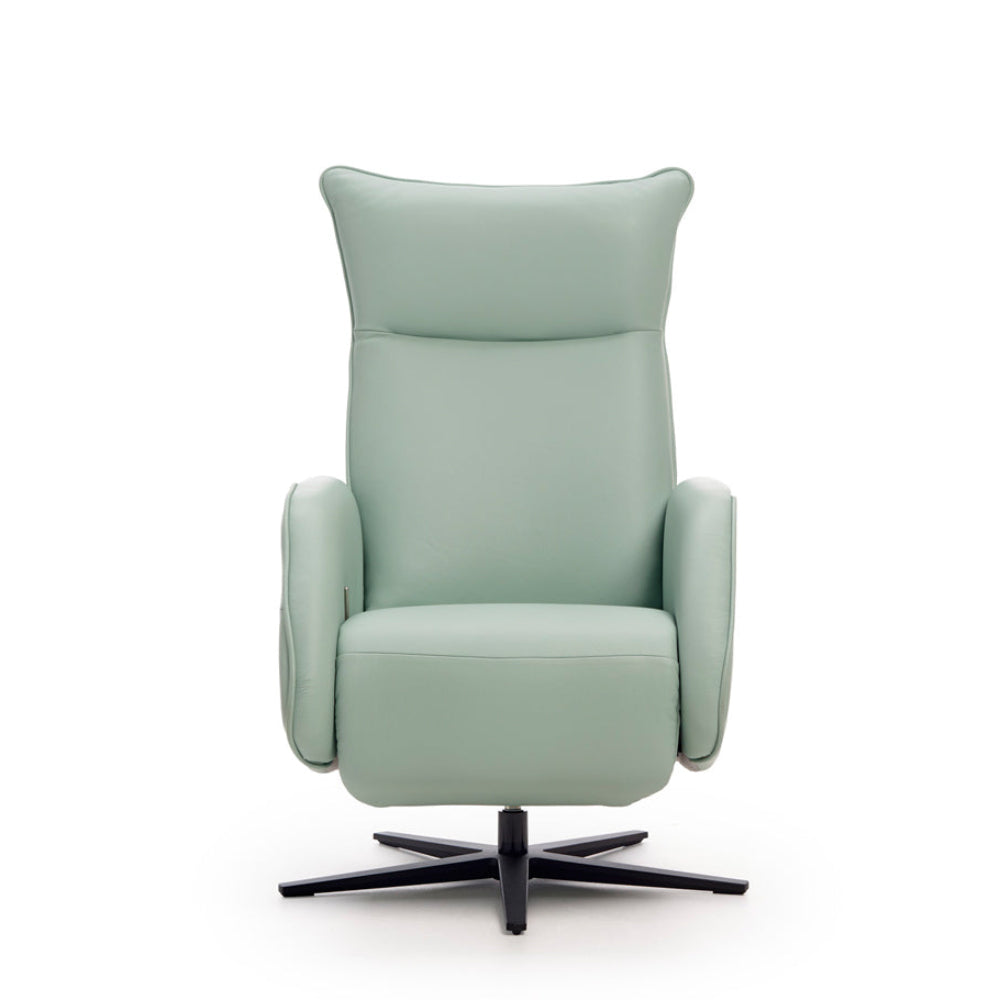 Sillón Relax pie de aspas modelo PHILLY Tapizado en Piel