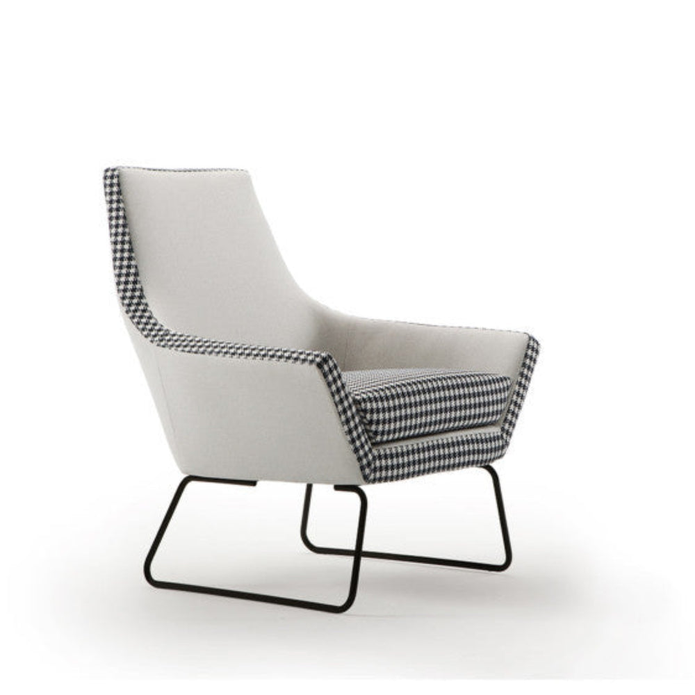 sillon original en tela pata de gallo