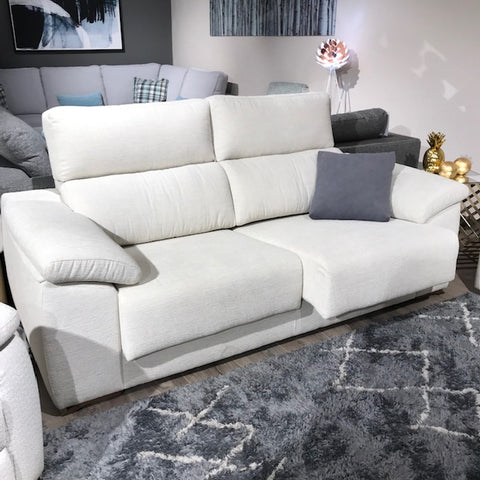 Sofa 3 plazas deslizante barato modelo VELLS en tela AQUACLEAN