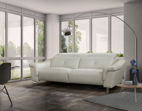 Sofá de diseño Modelo HAUSMAN en piel blanca