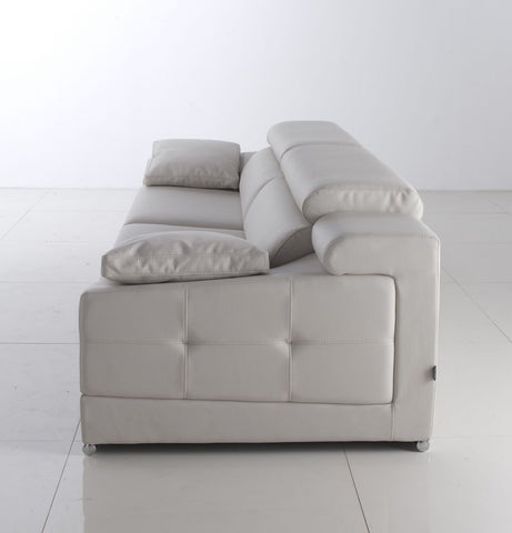 Sofa de piel de diseño modelo NAPOLI