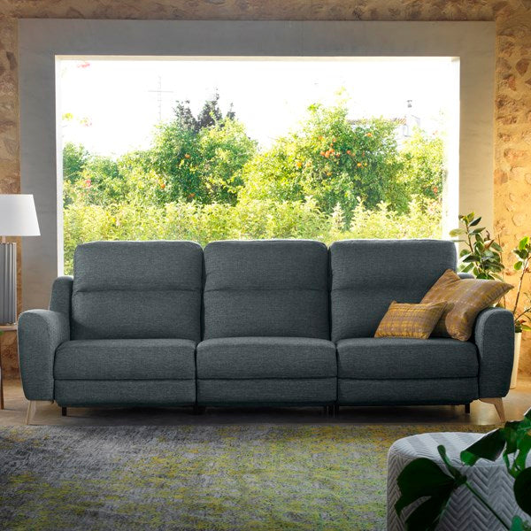 Sofa modelo MISSURI de 3 asientos relax motorizados