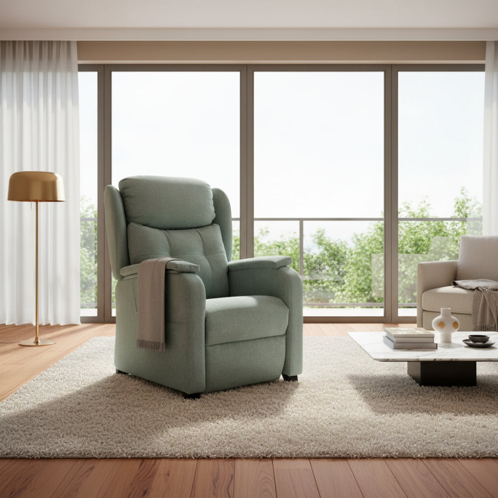 Sillón relax con función Power-lift modelo TREBOL Tapizado Antimanchas