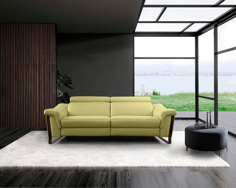 Sofá de diseño modelo COPPOLA tapizado en piel