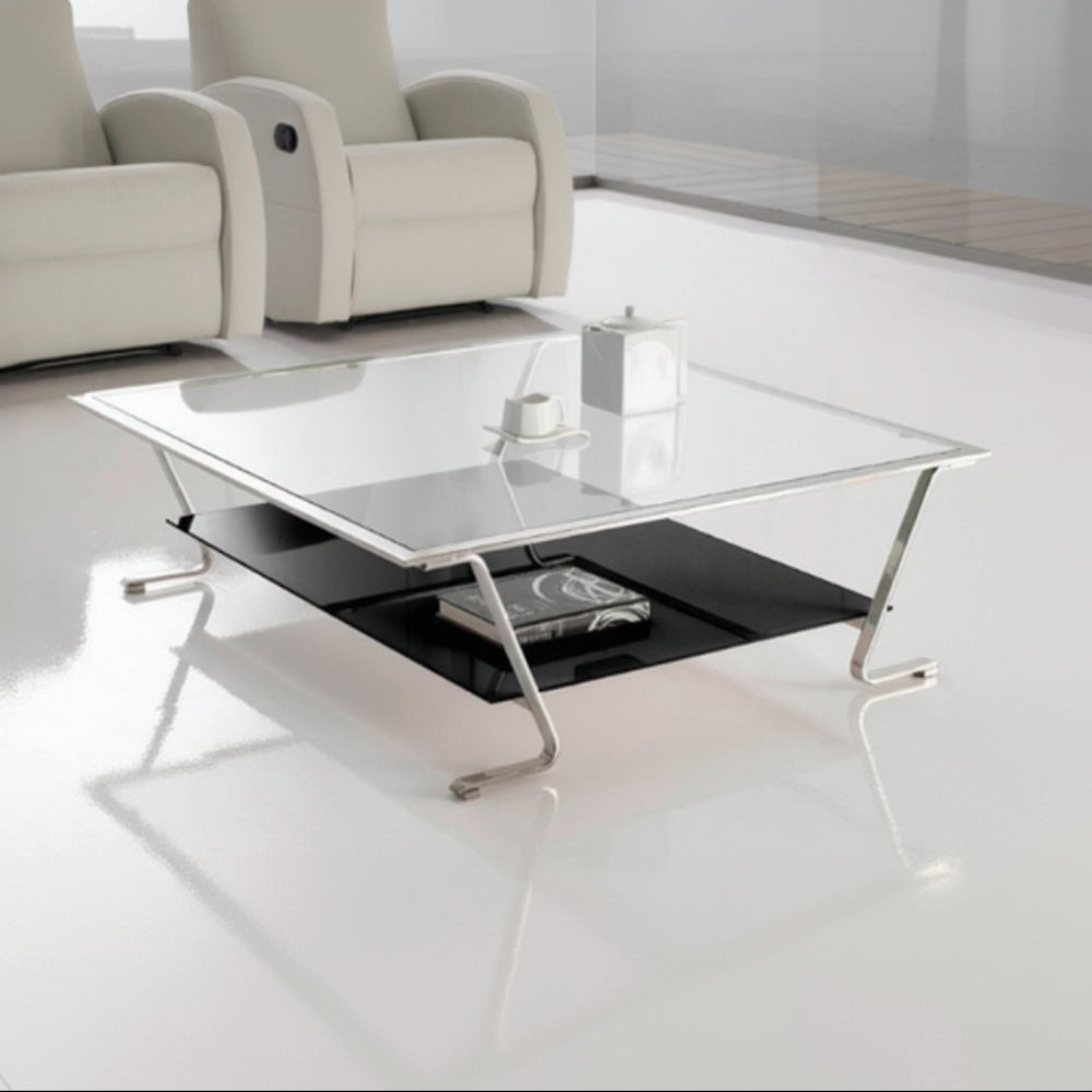Mesa de centro modelo Picasso con base lacada en negro