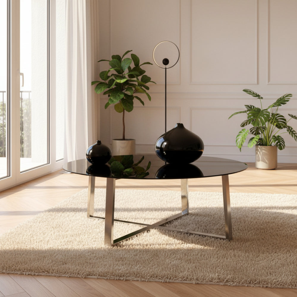 Mesa de centro de diseño redonda