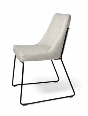 Sillón de diseño patín para mesa comedor