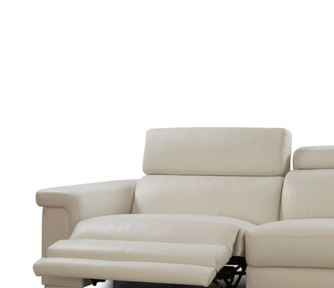 Rinconera de diseño con 2 asientos relax motorizados modelo VENICE en piel