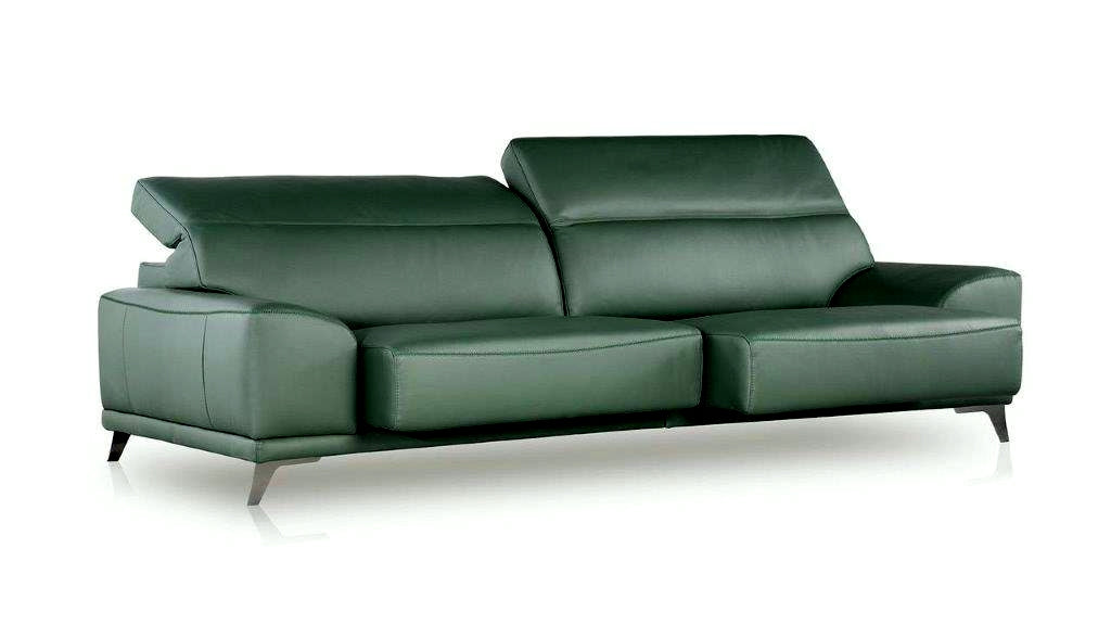 Sofá con asientos deslizantes motor modelo GIACOMETTI en piel luxe